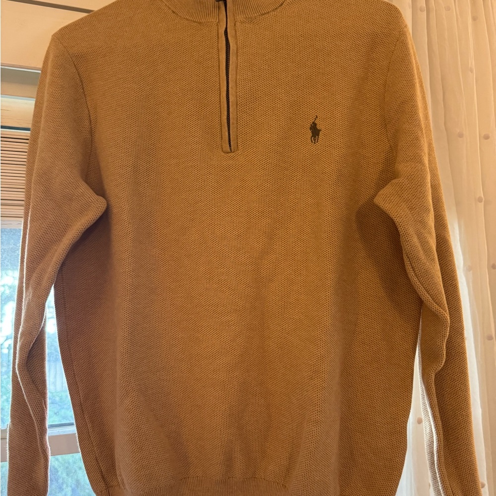 Ralph Lauren Luxury Jersey Quarter-Zip Pullover